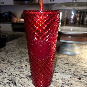 Starbucks cup red